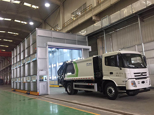 宇通重工移动喷漆房项目